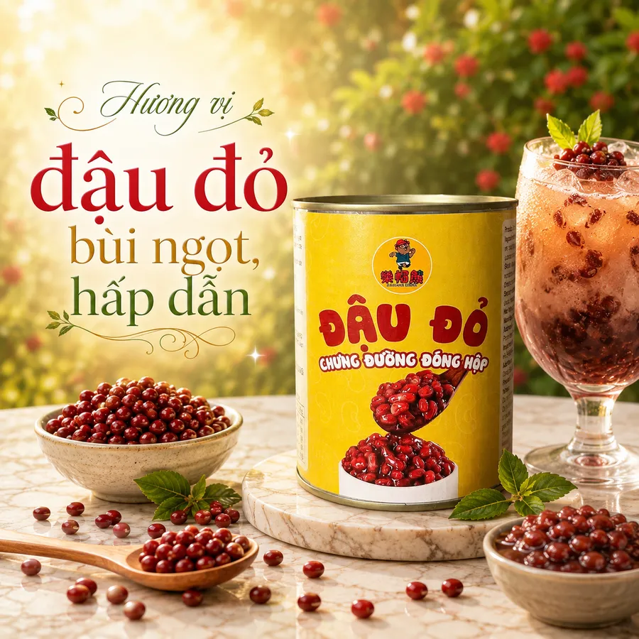 Đậu đỏ ngâm đường đóng hộp Mao Mao