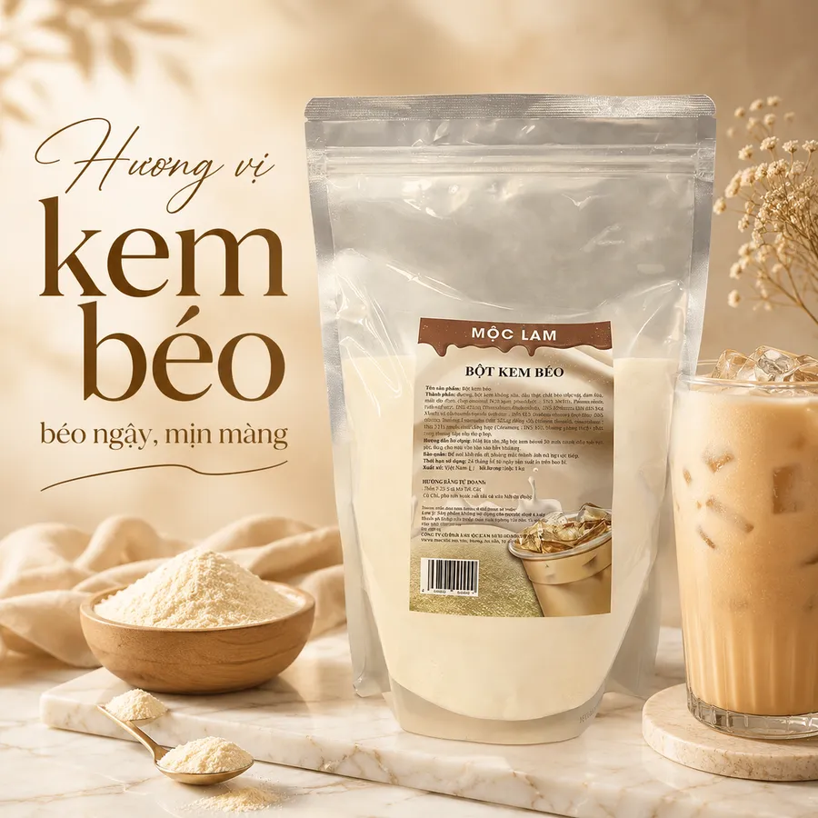 Bột Sữa Kem Béo Hiện đại Mộc Lam