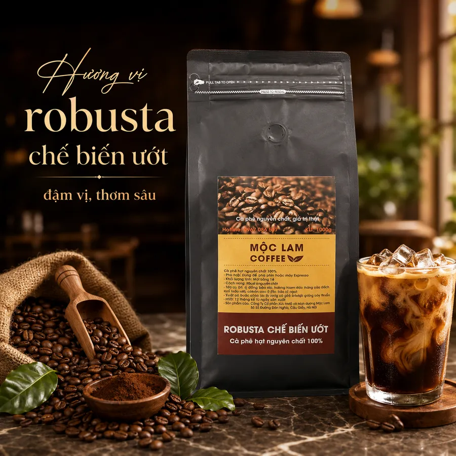 Cà phê hạt Robusta