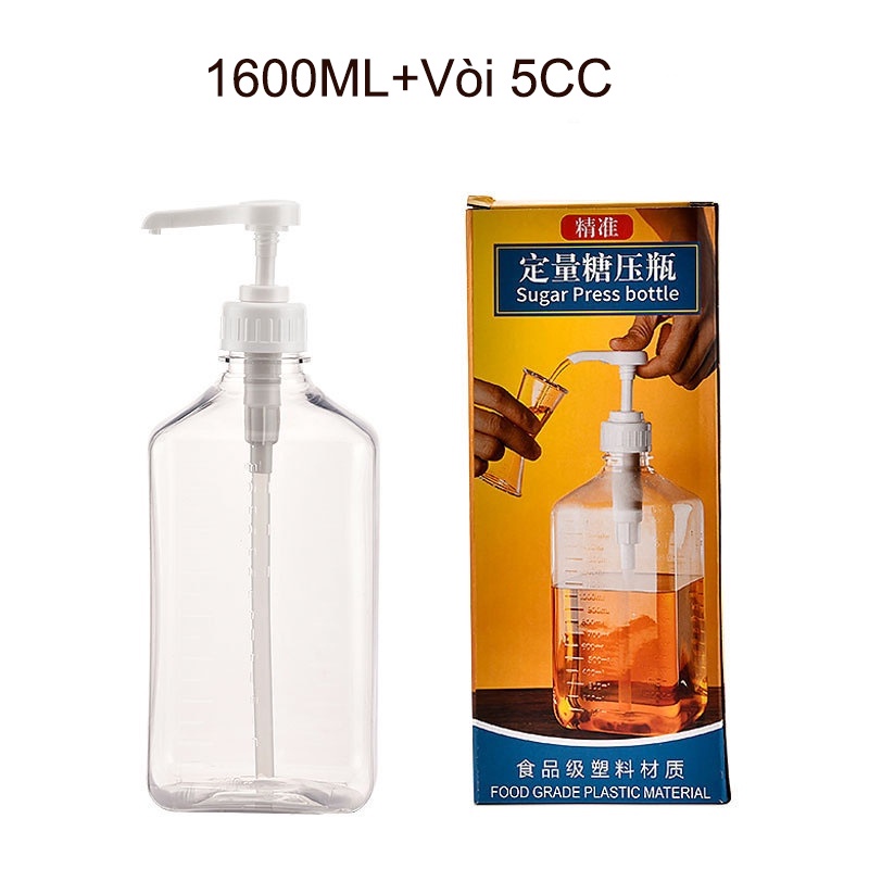 Bình nhựa pump 1600ml