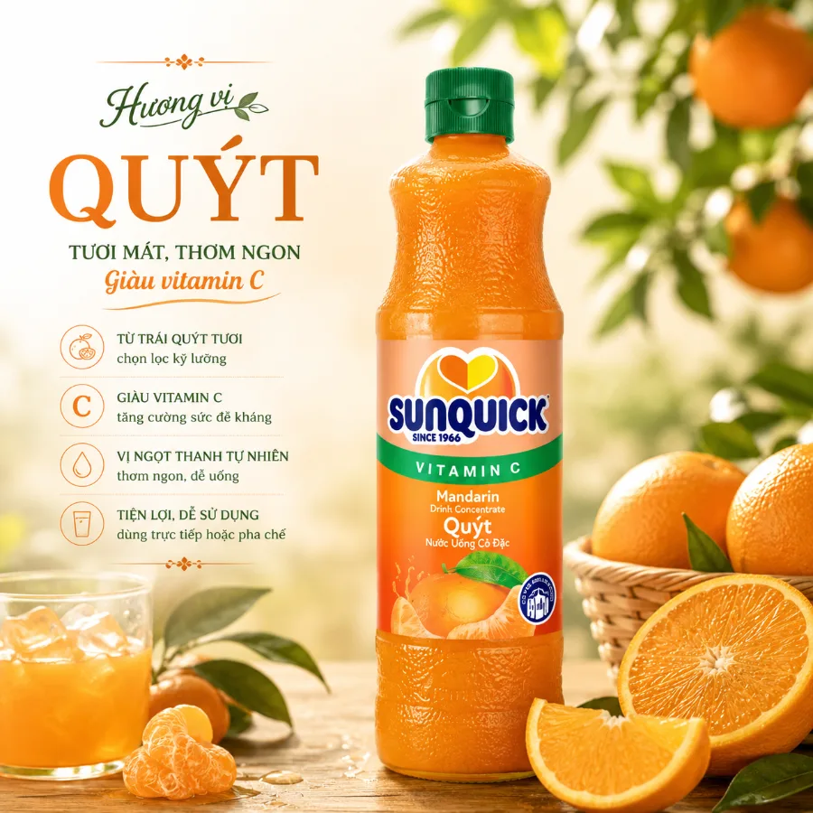 Nước ép cô đặc vị quýt Sunquick