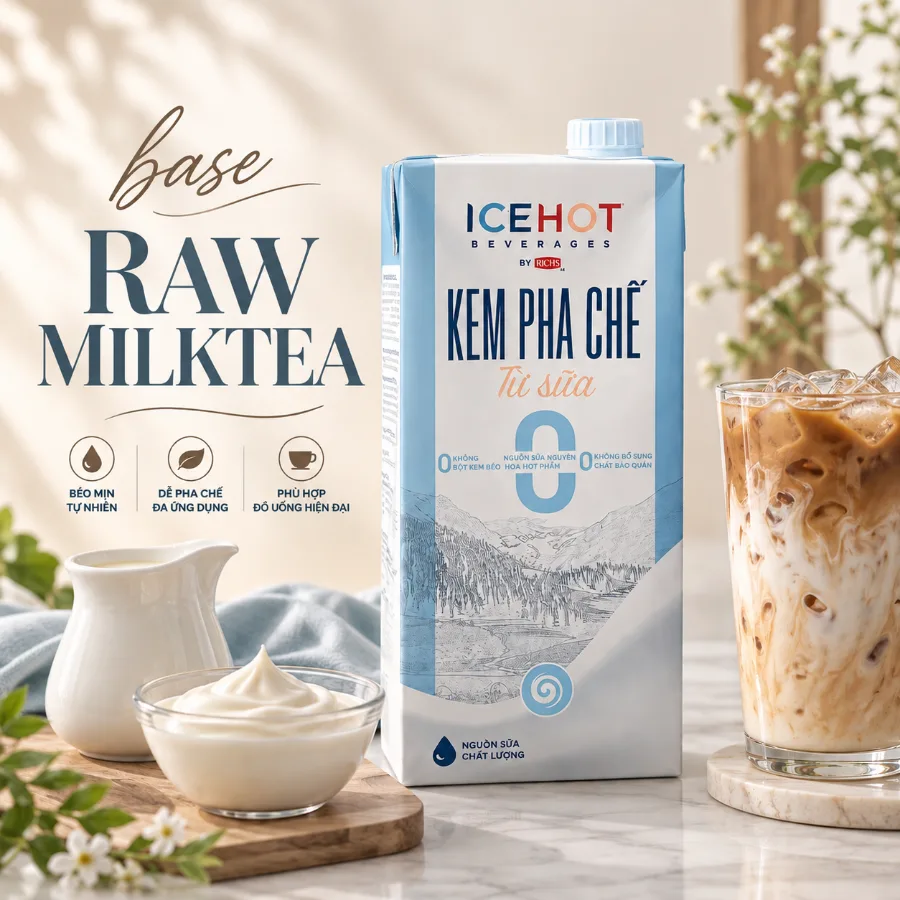 Kem pha chế từ sữa ICEHOT
